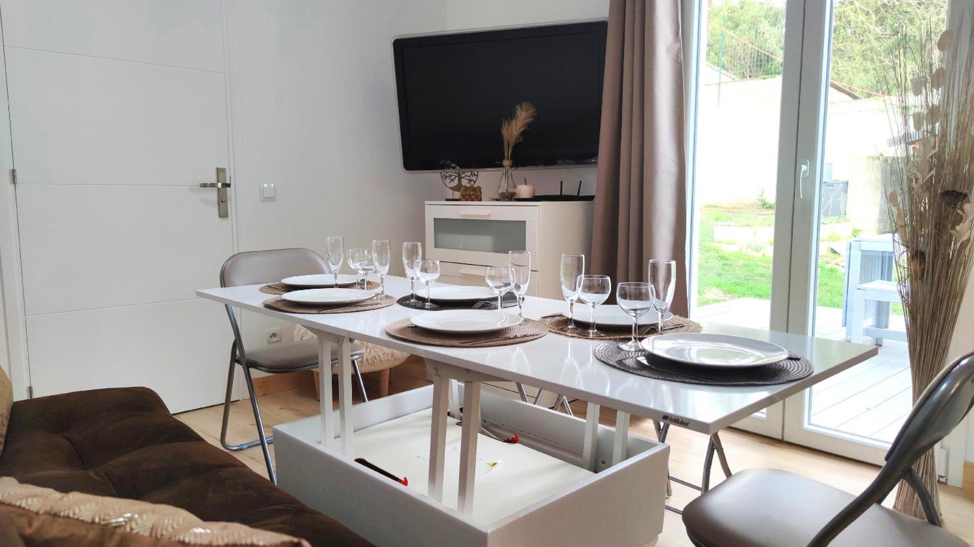 The Little Oak - Tiny House With Bed On Mezzanine & Terrace - From 1 To 4 P Disney, Paris & Cdg Pomponne Luaran gambar