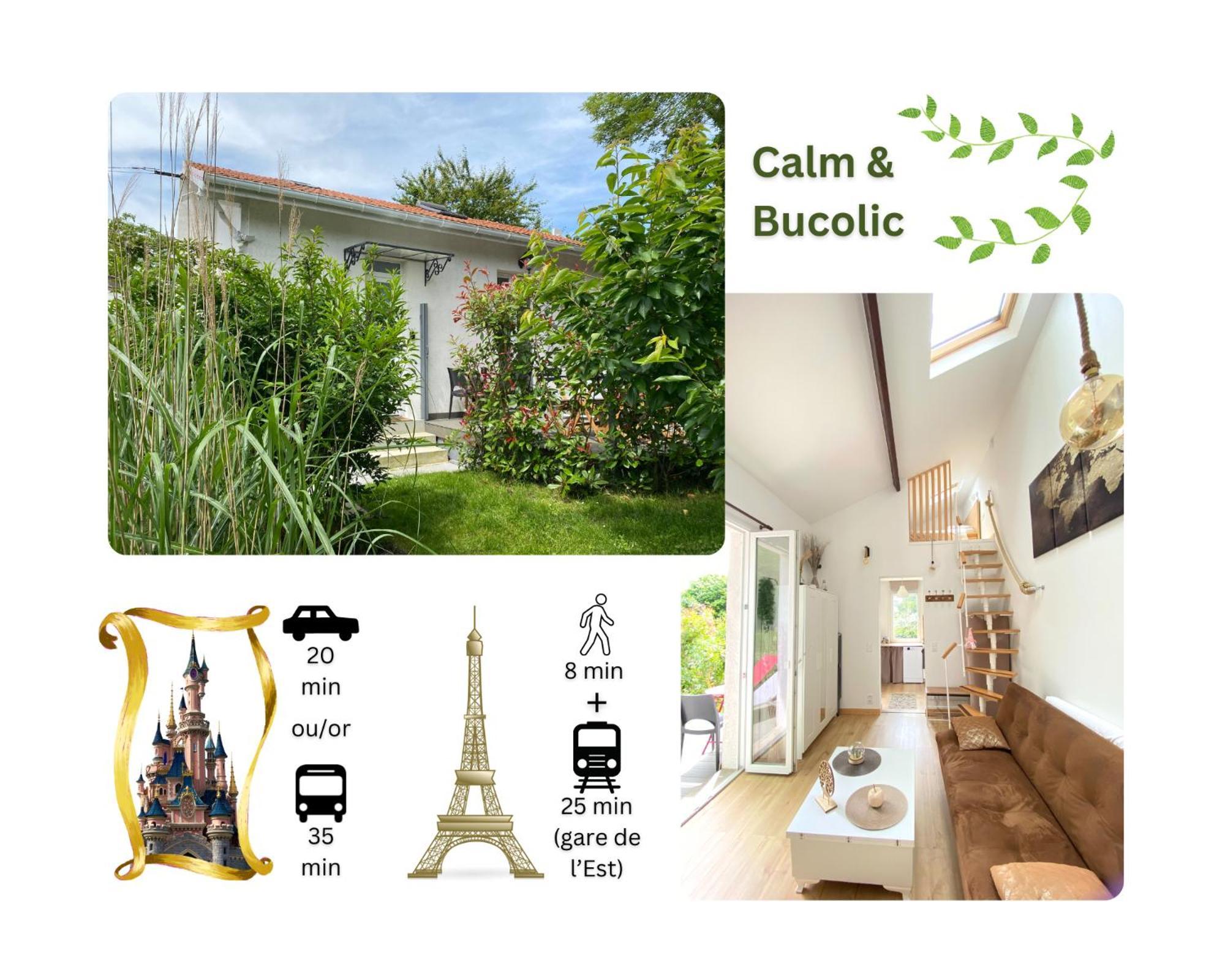 The Little Oak - Tiny House With Bed On Mezzanine & Terrace - From 1 To 4 P Disney, Paris & Cdg Pomponne Luaran gambar